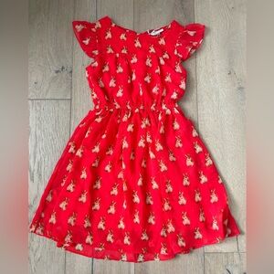 Red bunny Easter dress